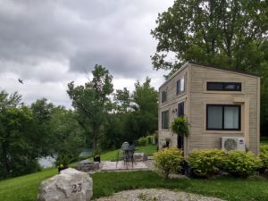 cedar springs tiny living community with lakefront views